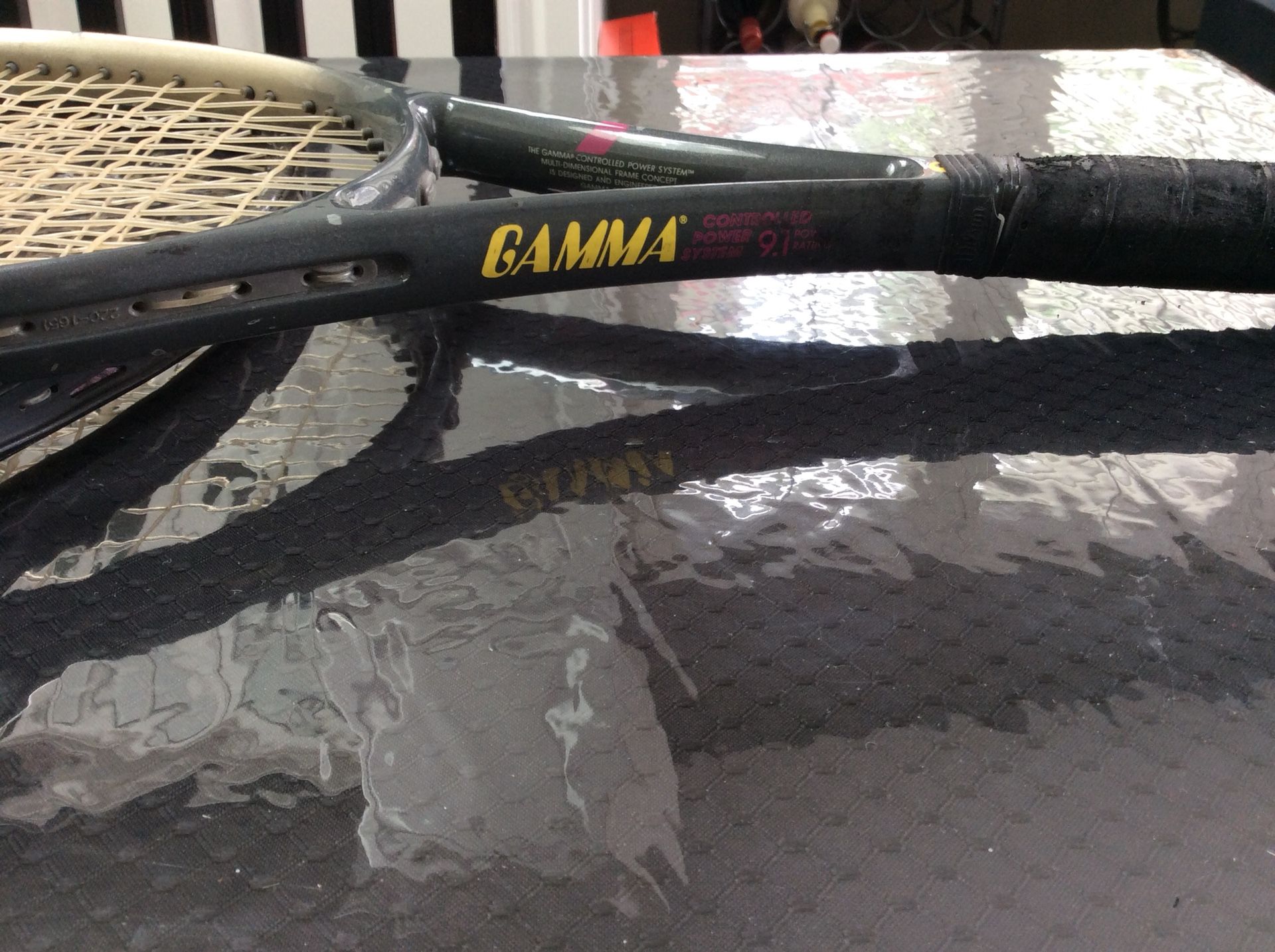 Gamma tennis rackets and case