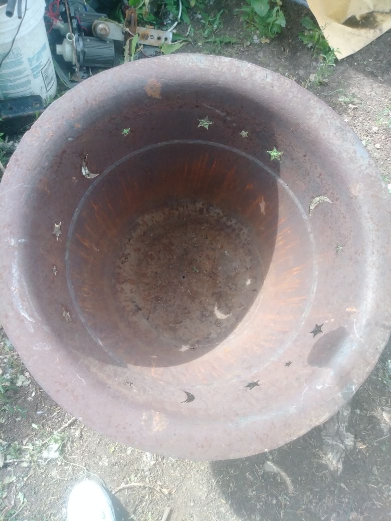 Big plant pot or fire pit. With stand