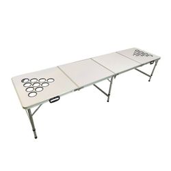 White Beer Pong Pong Pong Table Drinking game
