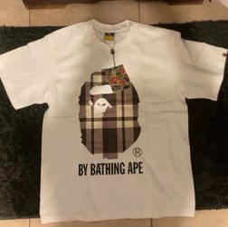 White Bape Tee Size large  Brand new with tags