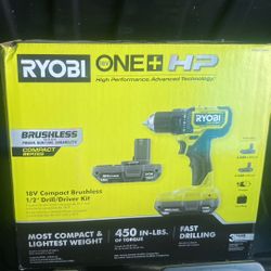 18v 1/2” Drill/driver Kit Ryobi One + HP