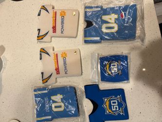 San Diego Chargers Collectible Koozie Lot Pepsi Submarina 50th Anniversary Set
