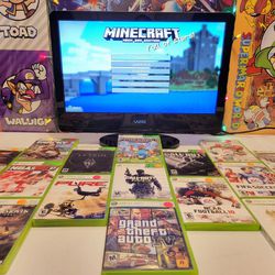 Nostalgic Xbox 360 Throwback Video Games Farcry BO2 Minecraft GTA4 NCAA + More