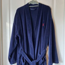 Terry Velour Robe Polo Ralph Lauren Missing Waist Strap - No Delivery