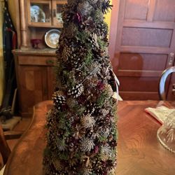 New Pine Come Decorative Tree 26” Tall