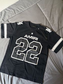 Fall 2026 EndZone Black & White Football Amiri T-Shirt