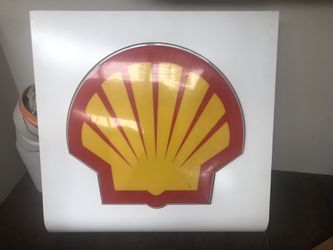 Lighted SHELL Box Sign 36 Inches. 