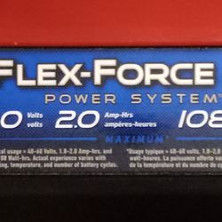 Flex Force Power System 60v 2.0 Ah 180 Wh Battery 