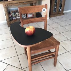 Restored vintage school desk