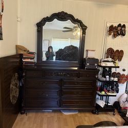 Bedroom set, Dining Room Table with 6 chairs