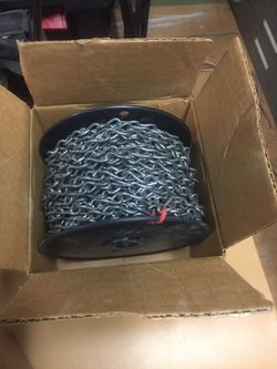 200’ of new galvanized #12 single jack chain