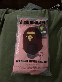 Pink bape x stussy
