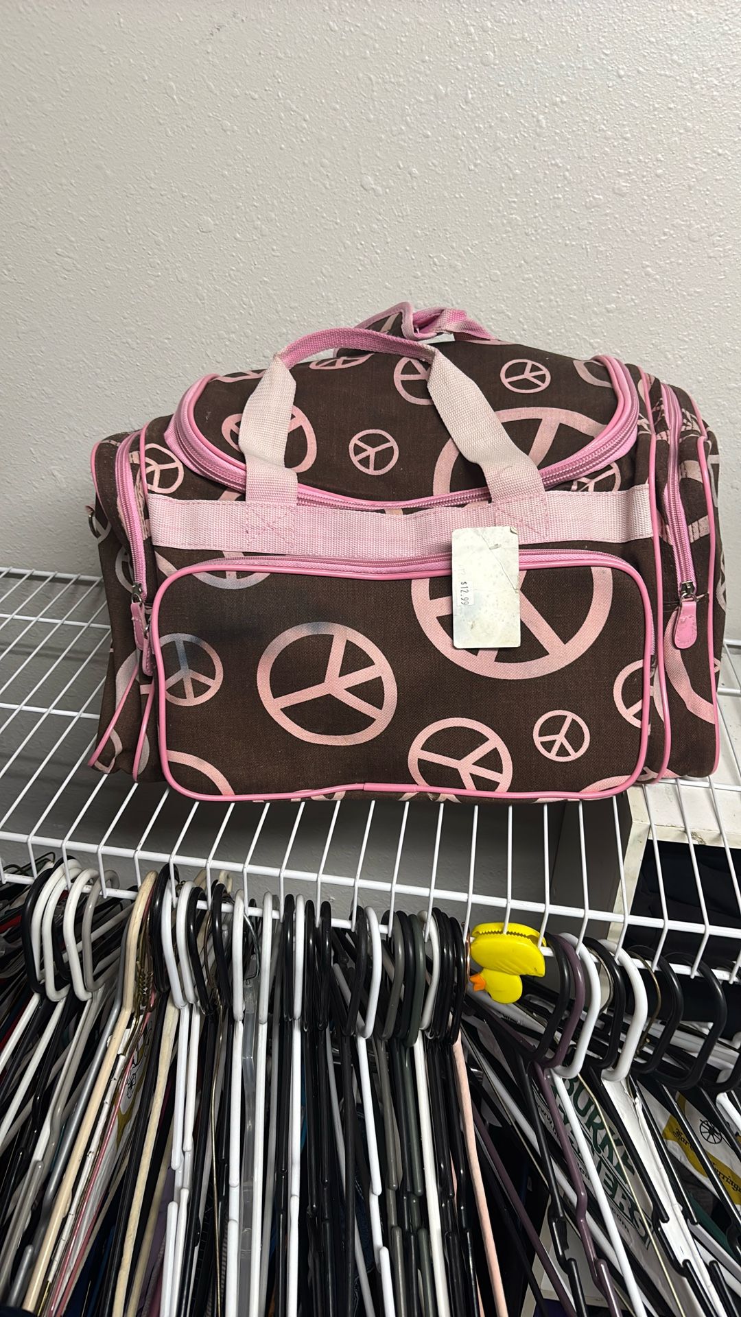 Pink piece, gym, duffel bag