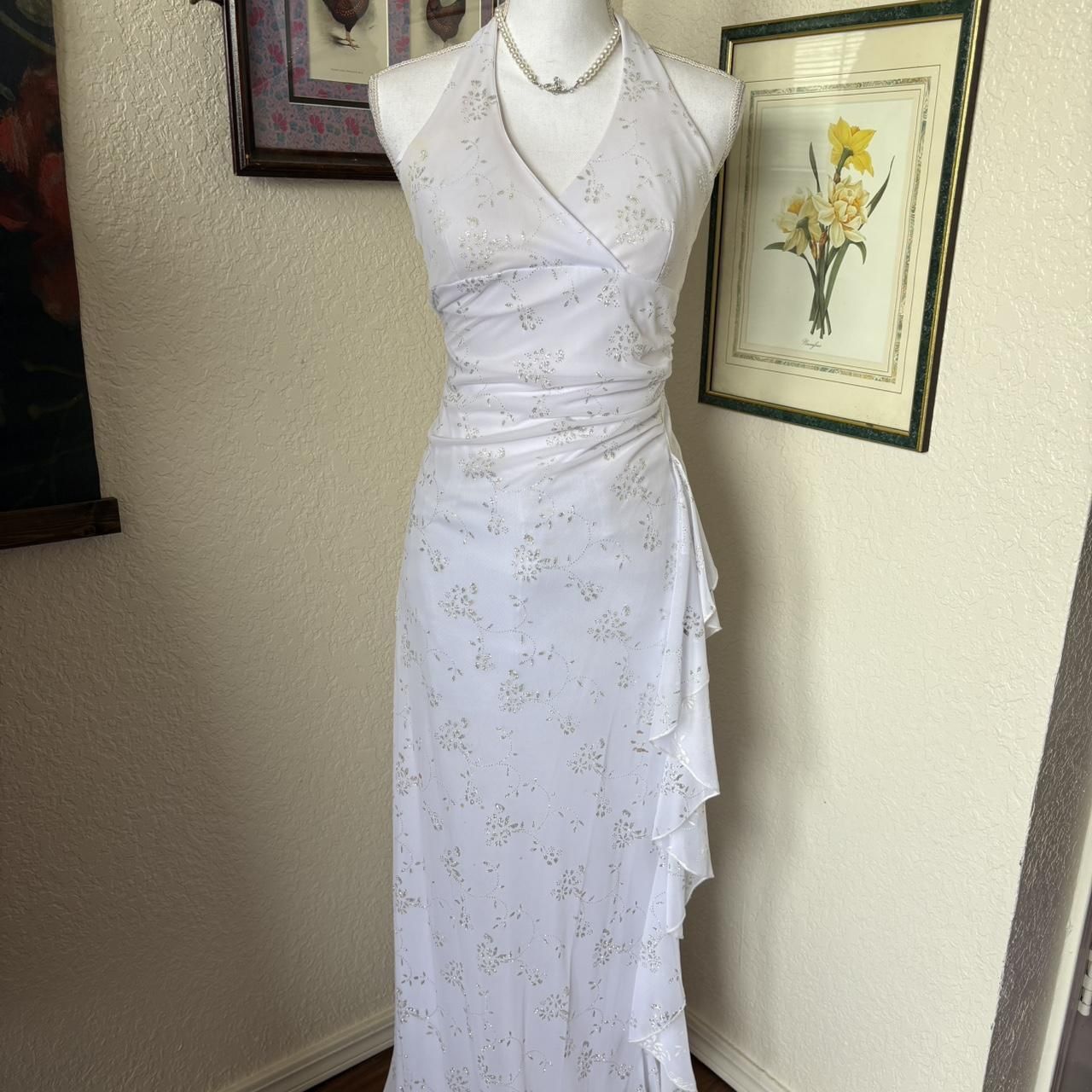 American Vintage Women's White and Purple Dress(125)22