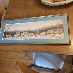 Signed Print Norman Rockwell Christmas