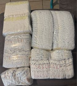 Huggies and pampers size N & 1
