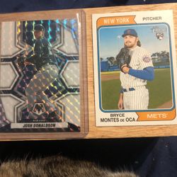 New York Mets Baseball Cards 6 Total Ft. ‘22 Mosaic White Prizm Josh Donaldson 11/25 In Mint Condition! Ready To Grade! 