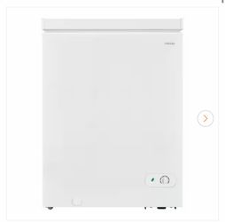 5.0 cu. ft. Manual Defrost Chest Freezer with LED Light in White, Garage Ready