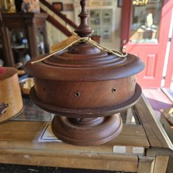 Antique Walnut Rotating Tread Dispenser