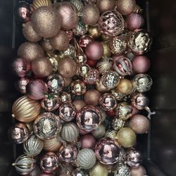 Rose Gold Ornaments