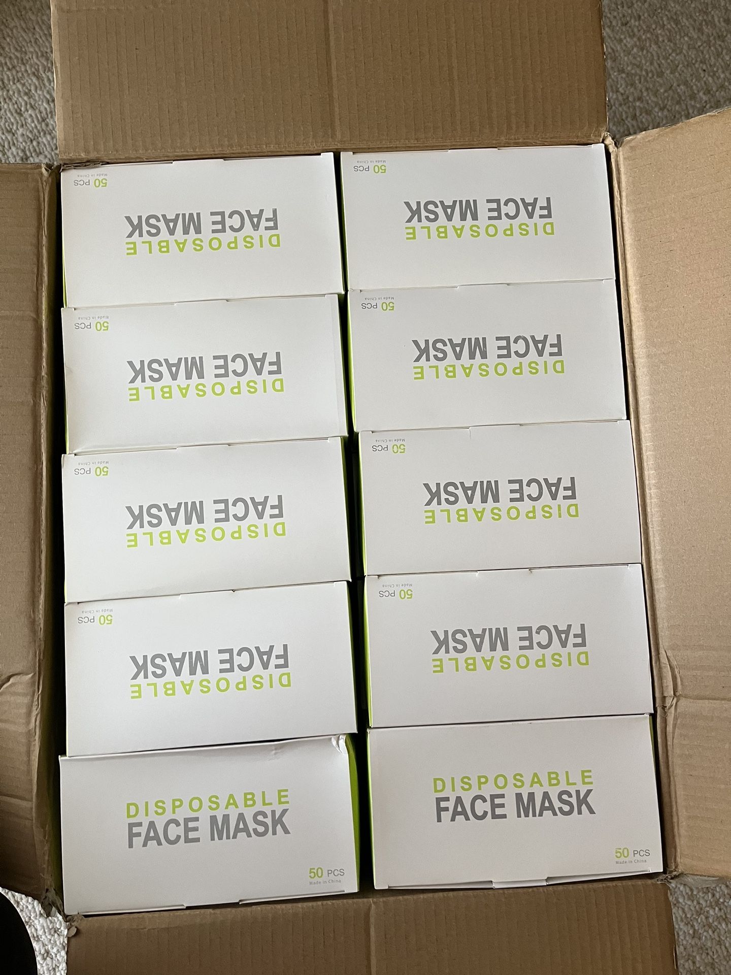 Face mask 2000 Count 