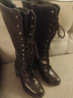 Timberland Tall Lace-Up Leather Boots