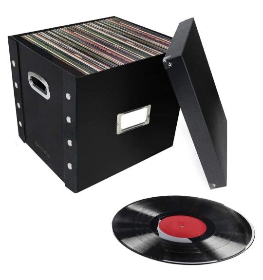 Vinyl Record Storage Box With A-Z Guides