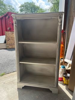 Painted bookshelf