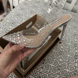 Steve Madden Silver Heels 