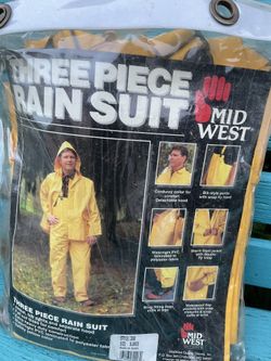 3 piece rain suit