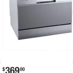 EdgeStar DWP62SV 22 Inch Wide 6 Place Setting Countertop Countertop Dishwasher