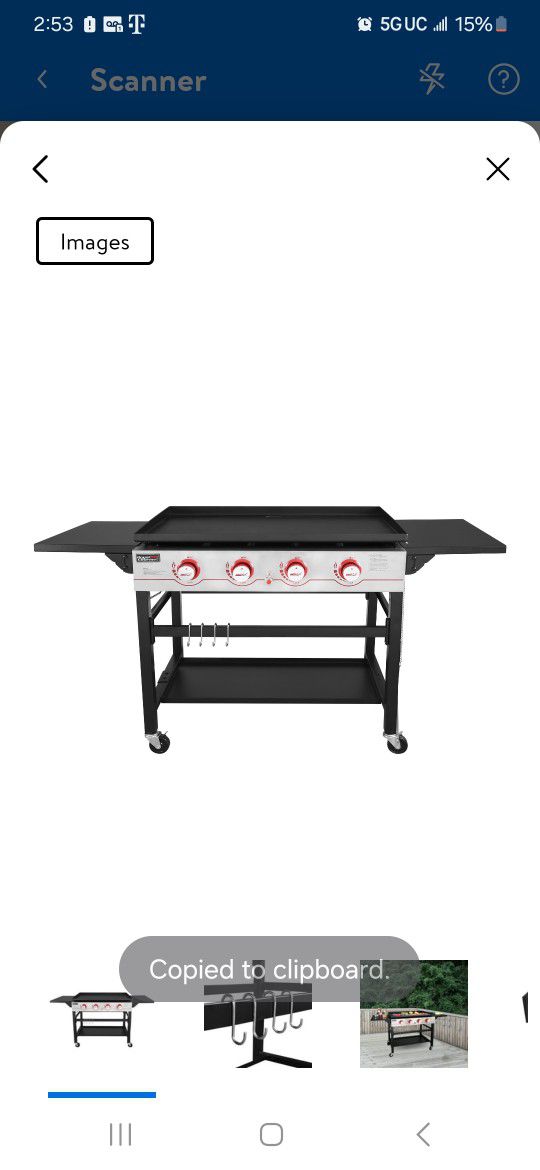 Royal Gourmet GB4000 Flat Top Gas Grill, 36-Inch Griddle, 4-Burner, For Outdoor Events, Camping, BBQ
