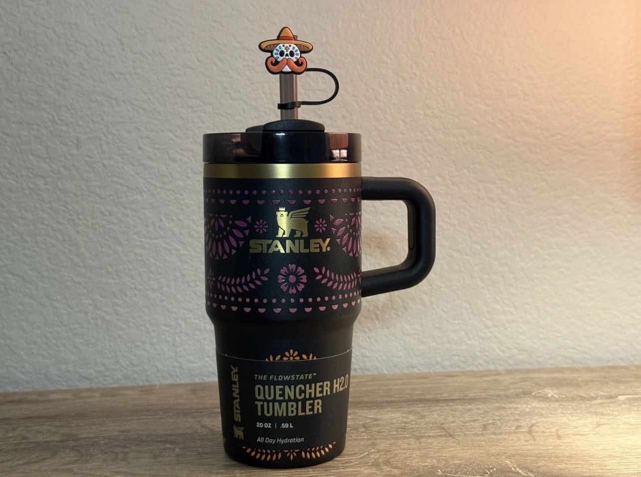 Stanley Dia De Los Muertos Tumbler 20oz Midnight Catrina Mexico