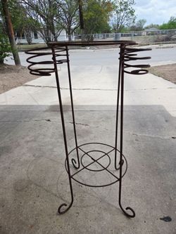 Metal beverage holder or use it as a plant stand. READ DESCRIPTION BELOW