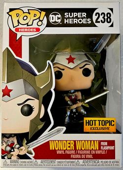 Funko Pop! DC Super Heroes #238 Wonder Woman From Flash Point-Hot Topic EX🔥🔥🔥
