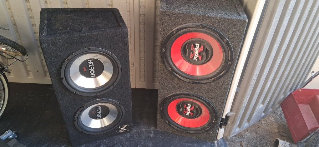 Old School Subwoofers Stereo Car Speakers 10" & 12"