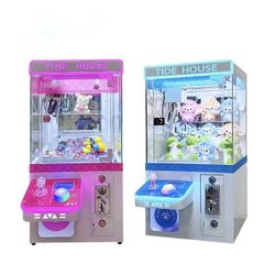 Mini Claw Machine with LED Lights - Compact Arcade Style Prize Catcher for Toys & Plushies