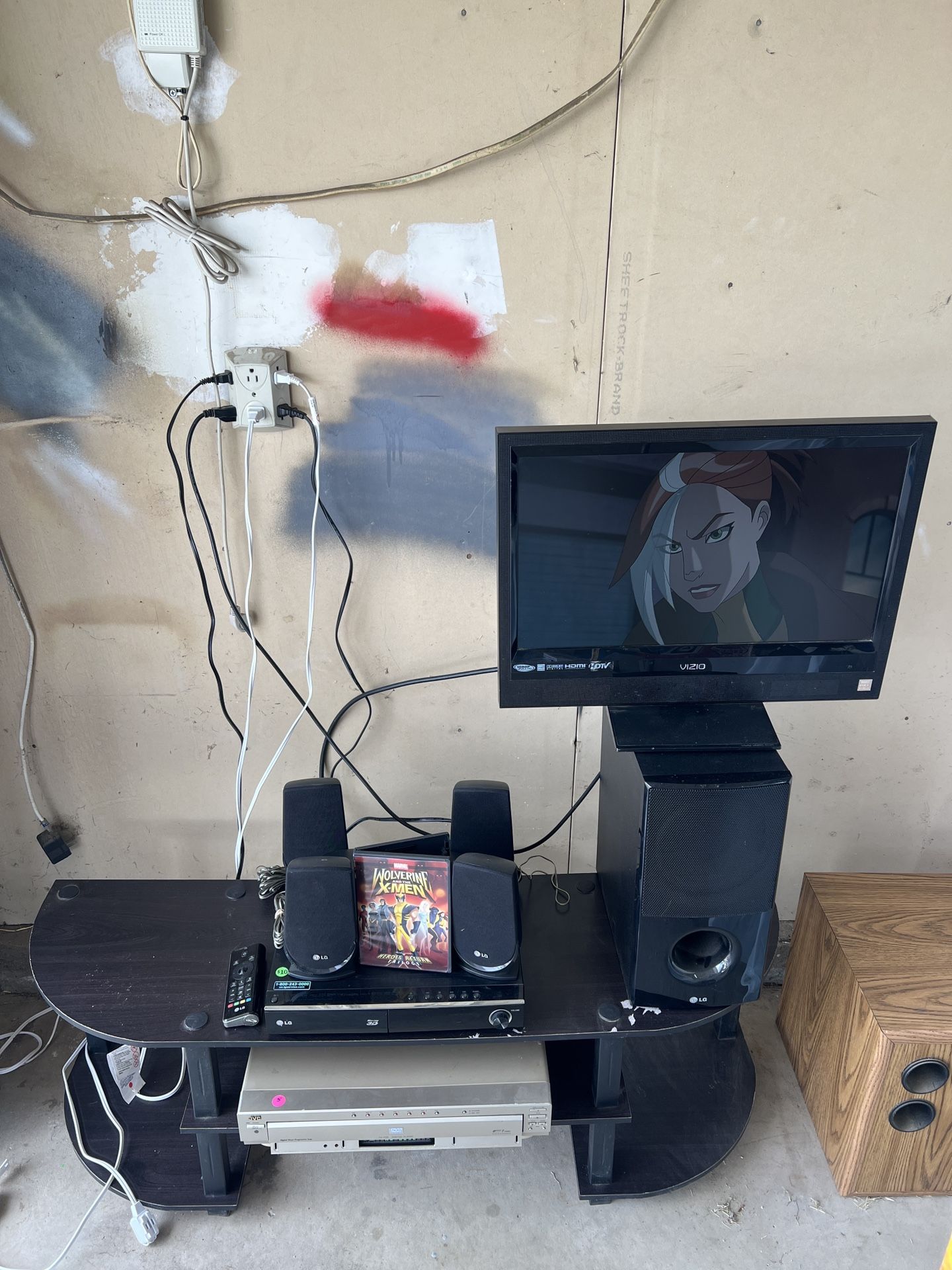 TV, TV Stand & 5 Disc CD Changer