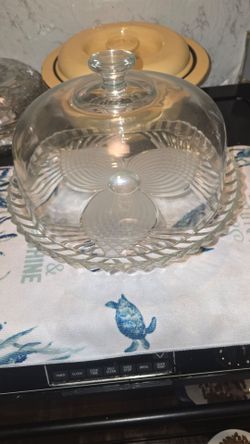 Cristal cake plate