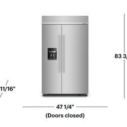 ❄️ NEW KitchenAid 29.4 Cu.Ft Side-by-Side Built-In Refrigerator Ice & Water Dispenser KBSD708MPS