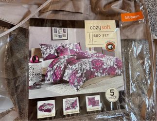 Cozy Soft Amy 4-Piece Full/Queen Bed Set