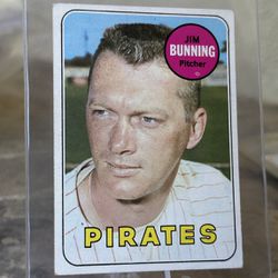1969 Topps # 175 Jim Bunning Baseball Card