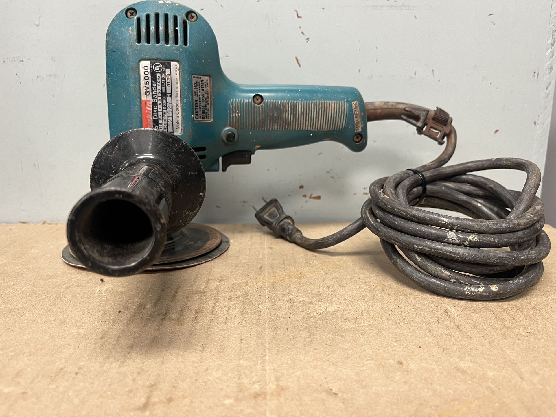 Makita GV5000 5” Disc Sander 4500 RPM 3.6 Amp
