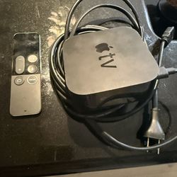 Apple TV With Remote, Power Cable And HDMI