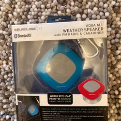 Weather speaker with FM radio & Carabiner