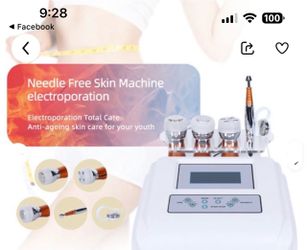 Brand New Needle-Free Electroporation Mesotherapy Machine – Professional Facial Skincare Beauty Device (BNIB)