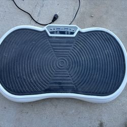 Vibration Plate Machine Full Body Workout Vibrate Stand for Weight Loss White