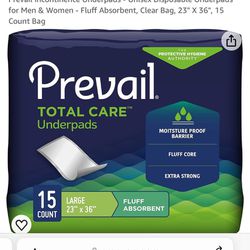 Prevail Incontinence Underpants 15 Pieces Large  For Men And Women $3 Piece
