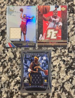 Game Worn Patch Basketball Cards Corey Maggette Steve Francis Jermaine O’Neal Indiana Pacers LA Clippers Houston Rockets