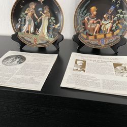 Premier Plate & Plate #2 in the Legend of Tutankhamun Collector Plate
